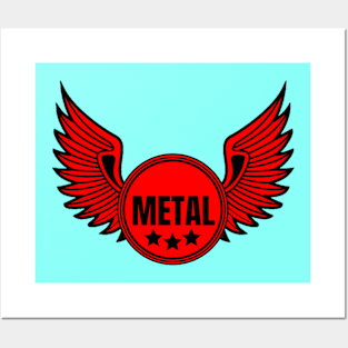 Metal cwing Posters and Art